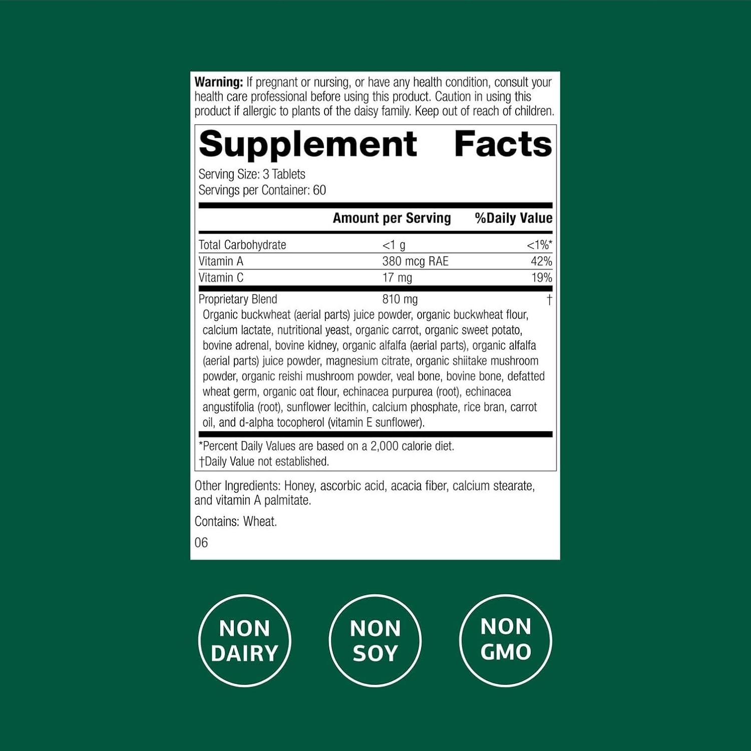 Standard Process Cataplex A-C-P - Suplemento con Vitamina A y C, 180 Comprimidos