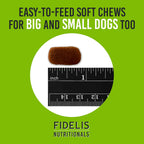 FIDELIS Probiotic Plus+ Probióticos para Perros, Salud Digestiva, 120 Masticables Sabor Pato