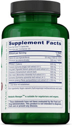 Vitanica Metabolic Manager - Suplemento Herbal para Apoyo Metabólico Saludable con Vitamina D - Vegano - 120 Cápsulas