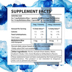 Azul de Metileno para Humanos Grado Farmacéutico USP - 7mg y 14mg - Gominolas Veganas Sin Azúcar Sabor Bayas - 60 Unidades