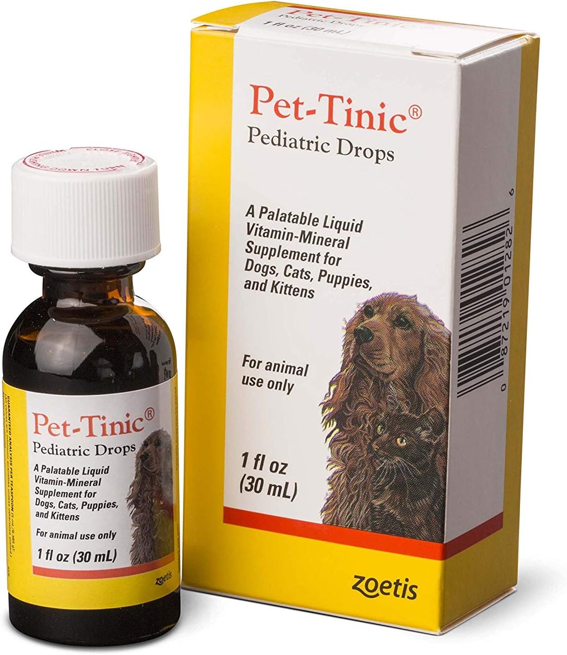 Pet-Tinic Pediatric Drops for Dogs, Cats, – Contribución al mantenimiento de la energía y vitalidad diarias. – Image 2
