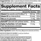 Juvenon AgeRenew Beta Glucan con Zinc y Quercetina