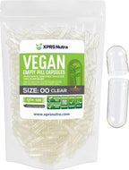 XPRS Nutra Cápsulas Vacías Tamaño 00 - 500 uds - Veganas Vegetarianas