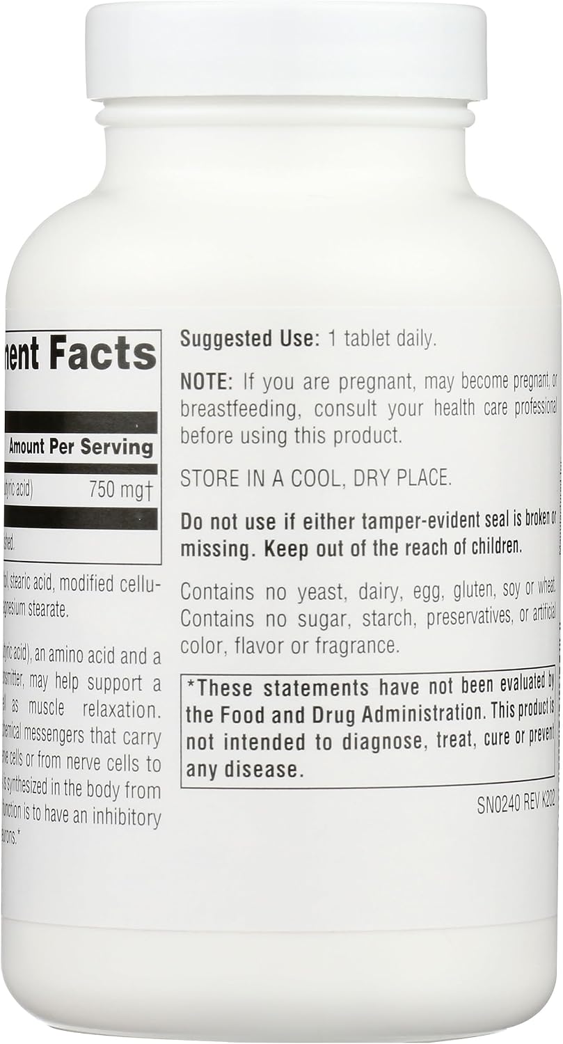 Source Naturals Serene Science GABA 750 mg – 90 Tabletas