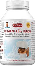 ANDREW LESSMAN Vitamina D3 10.000 UI 360 Cápsulas