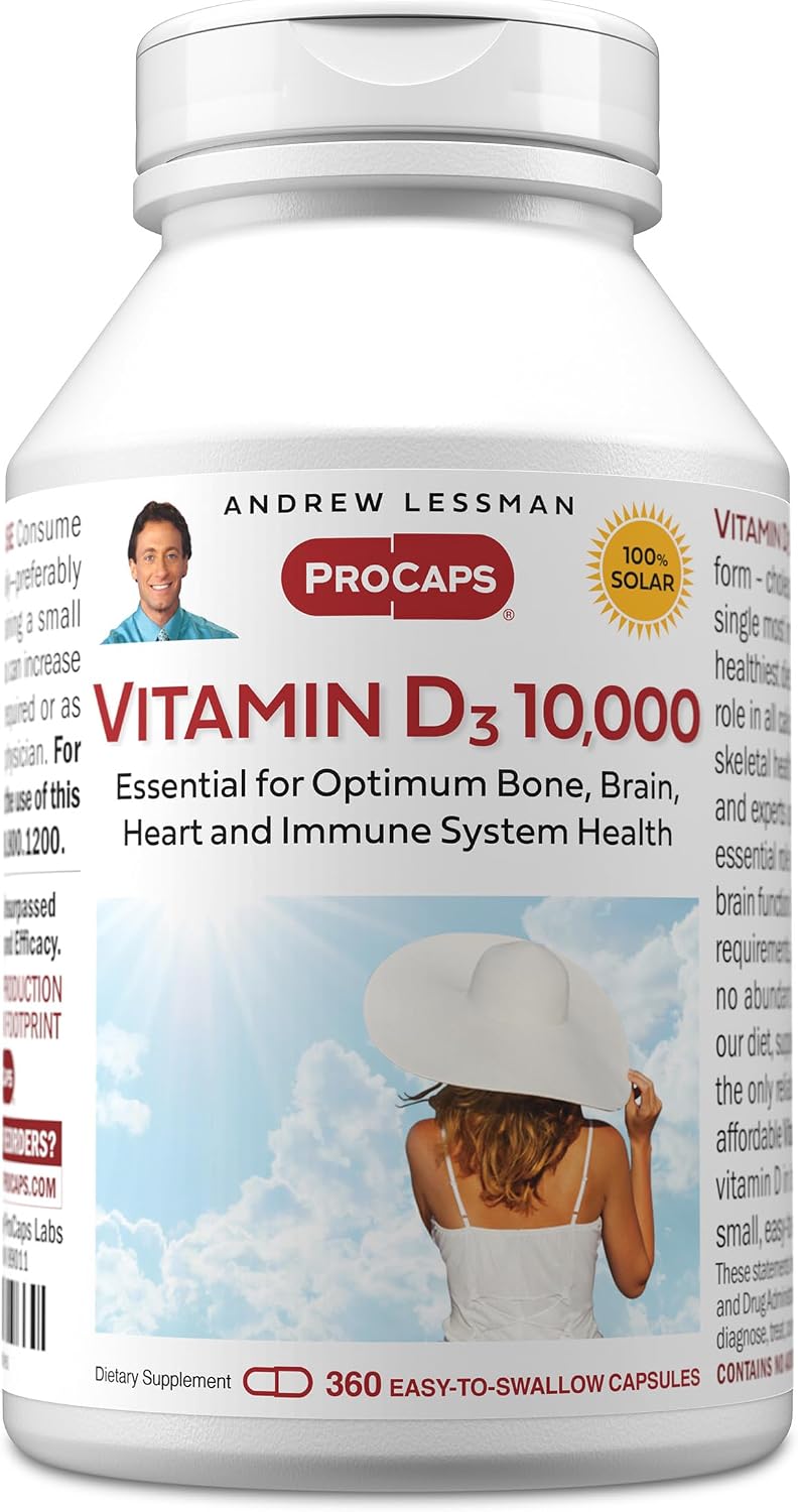 ANDREW LESSMAN Vitamina D3 10.000 UI 360 Cápsulas