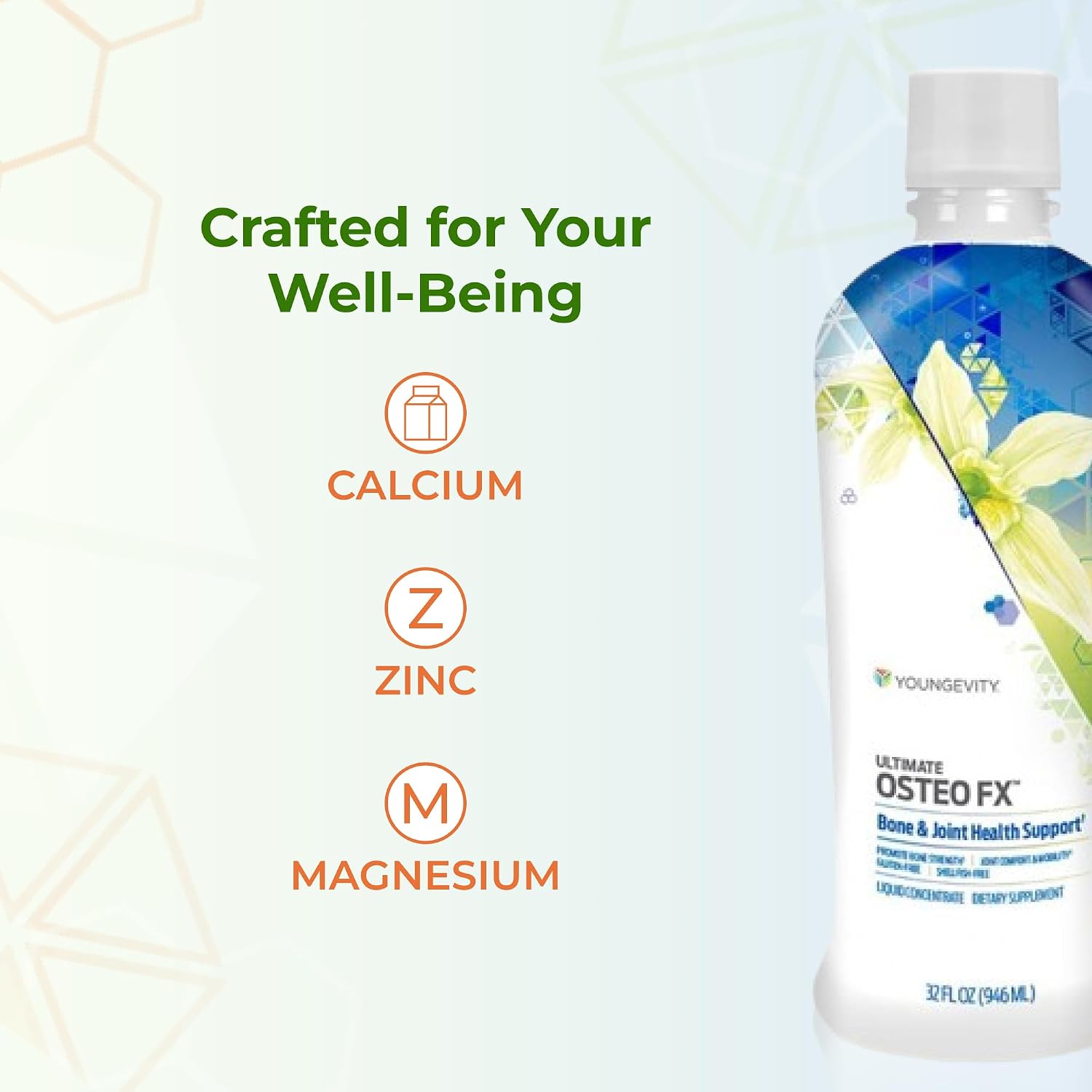 Youngevity Ultimate Osteo-Fx Líquido - Apoyo a la Salud Ósea (946 ml)