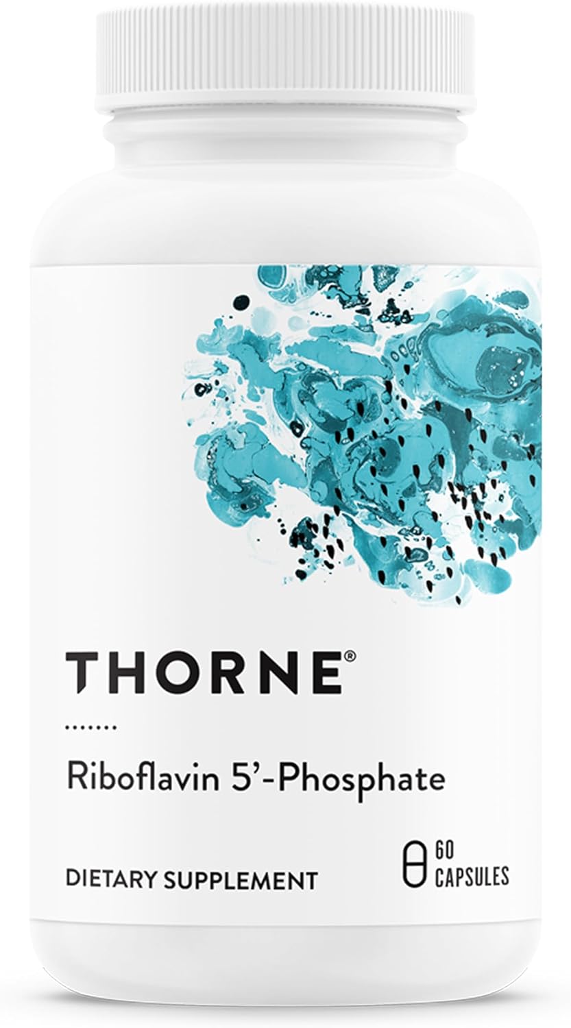 THORNE - Riboflavina 5'-Fosfato - Forma Bioactiva de Vitamina B2 - 60 Cápsulas