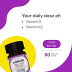 Twinlab Vitamina D3 1000 + K2 en comprimidos - 60 comprimidos