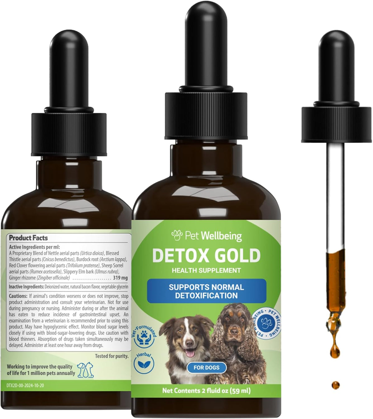 Pet Wellbeing Detox Gold para Perros y Gatos – Cardo bendito (Cnicus benedictus): Conocido por su contenido en – Image 8