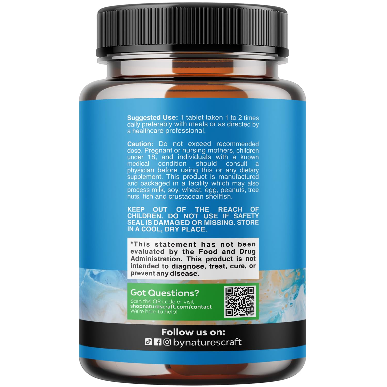 Natures Craft Complexo de Esteroles Vegetales con Beta-Sitosterol - 500mg - 90 Cápsulas