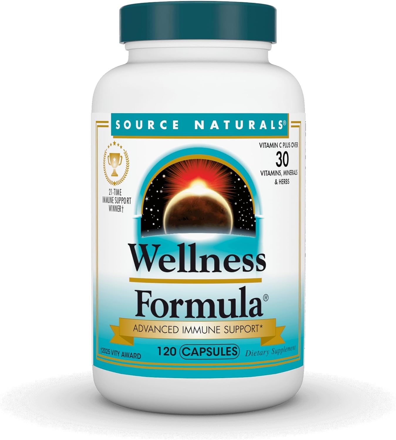 Source Naturals Wellness Formula - Complejo de Vitaminas y Hierbas para la Defensa Inmunológica - 120 Cápsulas