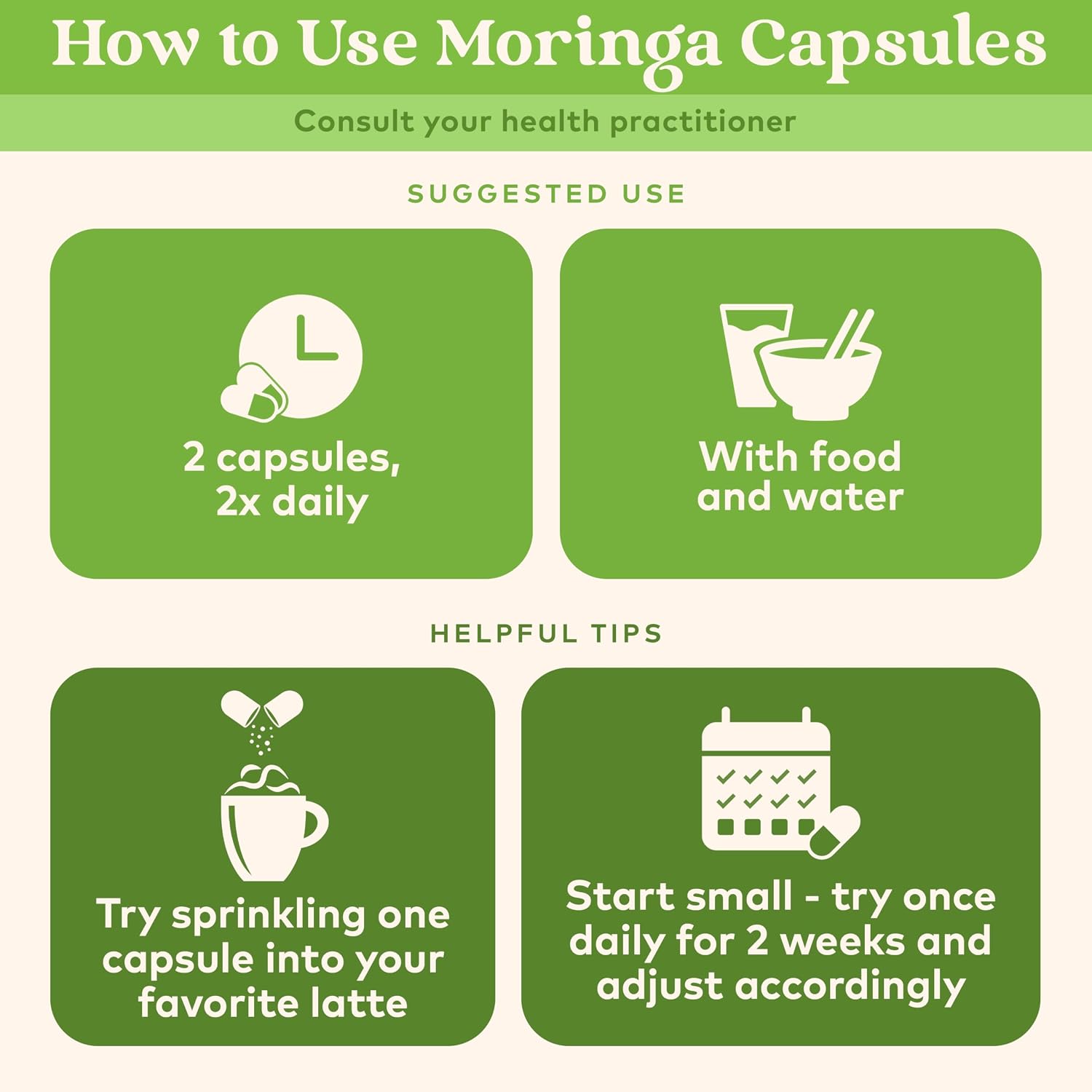 Cápsulas de Moringa Ecológicas - ORGANIC INDIA - 60 Cápsulas