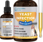 Tratamiento para infecciones por levaduras en perros - Alivio del picor y la irritación - Fórmula líquida de EDUZEBRA