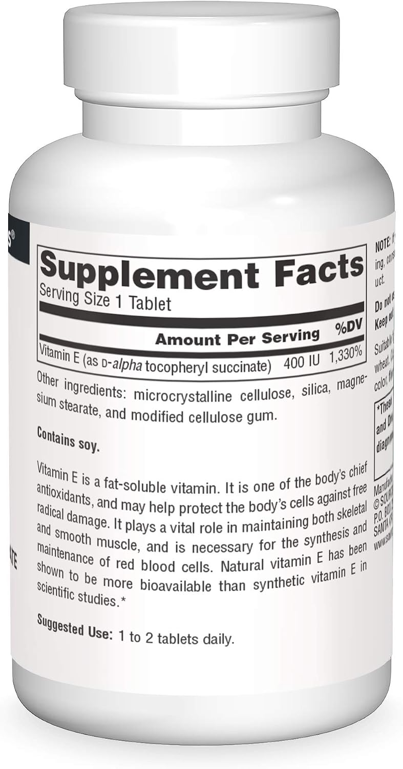 Source Naturals Vitamin E, 400 IU, 50 Tablets