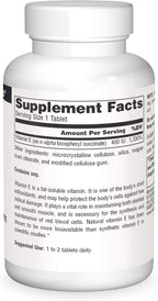 Source Naturals Vitamin E, 400 IU, 50 Tablets