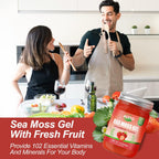 ACEYO Gel de Musgo de Mar Irlandés Sabor Fresa - 340g