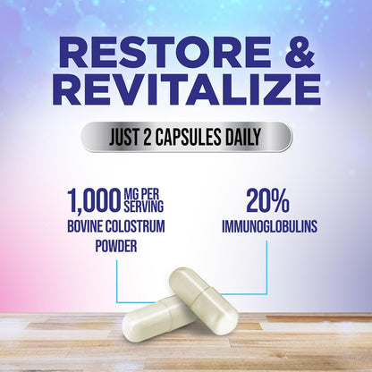 Suplemento de Calostro Bovino 1000mg por – Cuidado de la piel, cabello y uñas: Los nutrientes presentes en el – Image 3