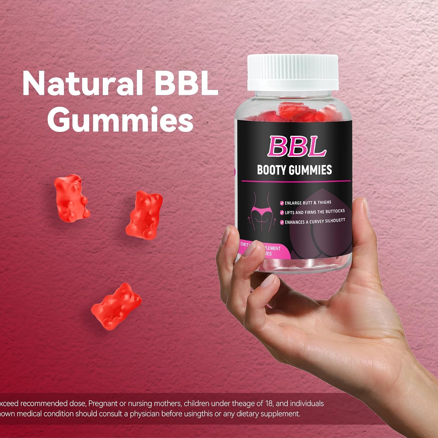 Aromlife Gominolas BBL para Mujeres - 60 Gominolas con Forma de Osito