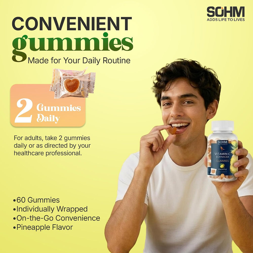 Gominolas de Vitamina C y Equinácea 60 uds - SOHM