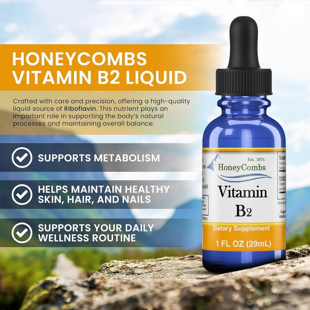 HoneyCombs Vitamina B2 Líquida - Riboflavina - 30 ml