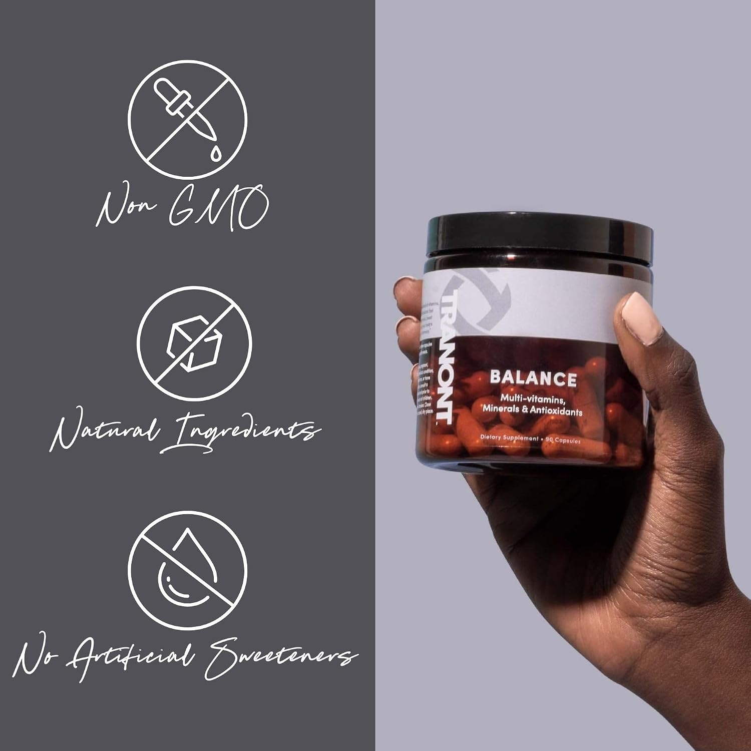 Tranont Balance - Complejo Multivitamínico y Mineral, 90 Cápsulas