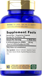 Carlyle DMG N-Dimetilglicina 150 mg | 180 Cápsulas