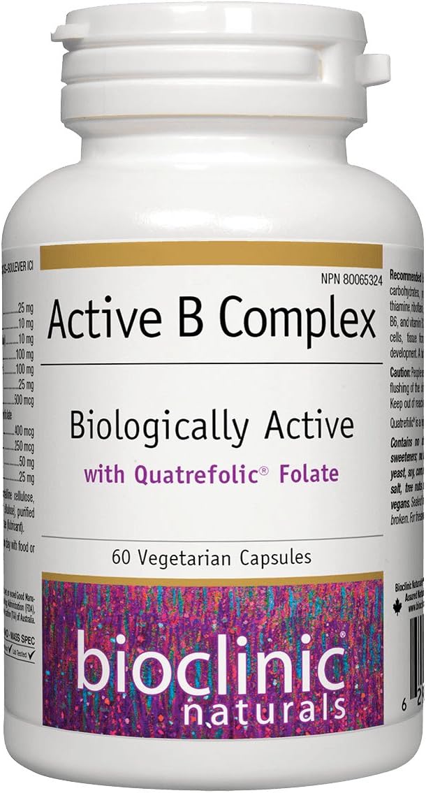 Bioclinic Naturals - Complejo B Activo, 60 cápsulas vegetales