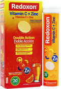 Redoxon Vitamina C + Zinc, 20 Comprimidos Efervescentes Sabor Naranja