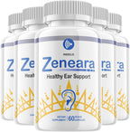 Zeneara Suplemento para el Cuidado Auditivo, 300 Cápsulas (5 Envases)