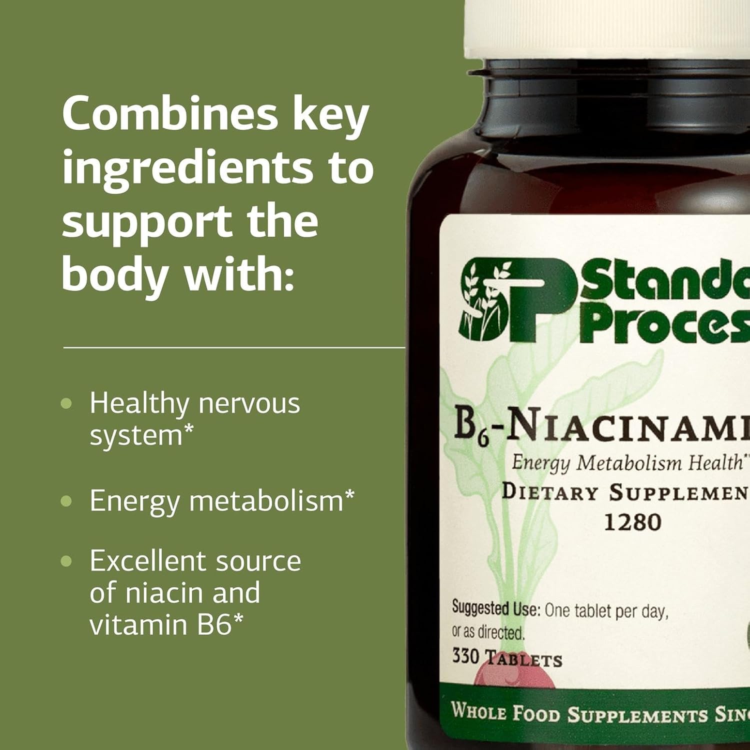 Standard Process B6-Niacinamida, 330 comprimidos