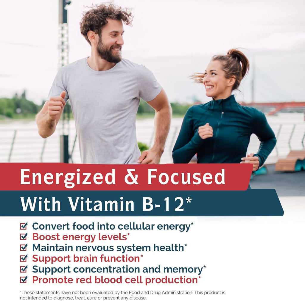 Innate Vitality Vitamina B12 5000mcg Sublingual, Metilcobalamina Vegano, 90 Comprimidos