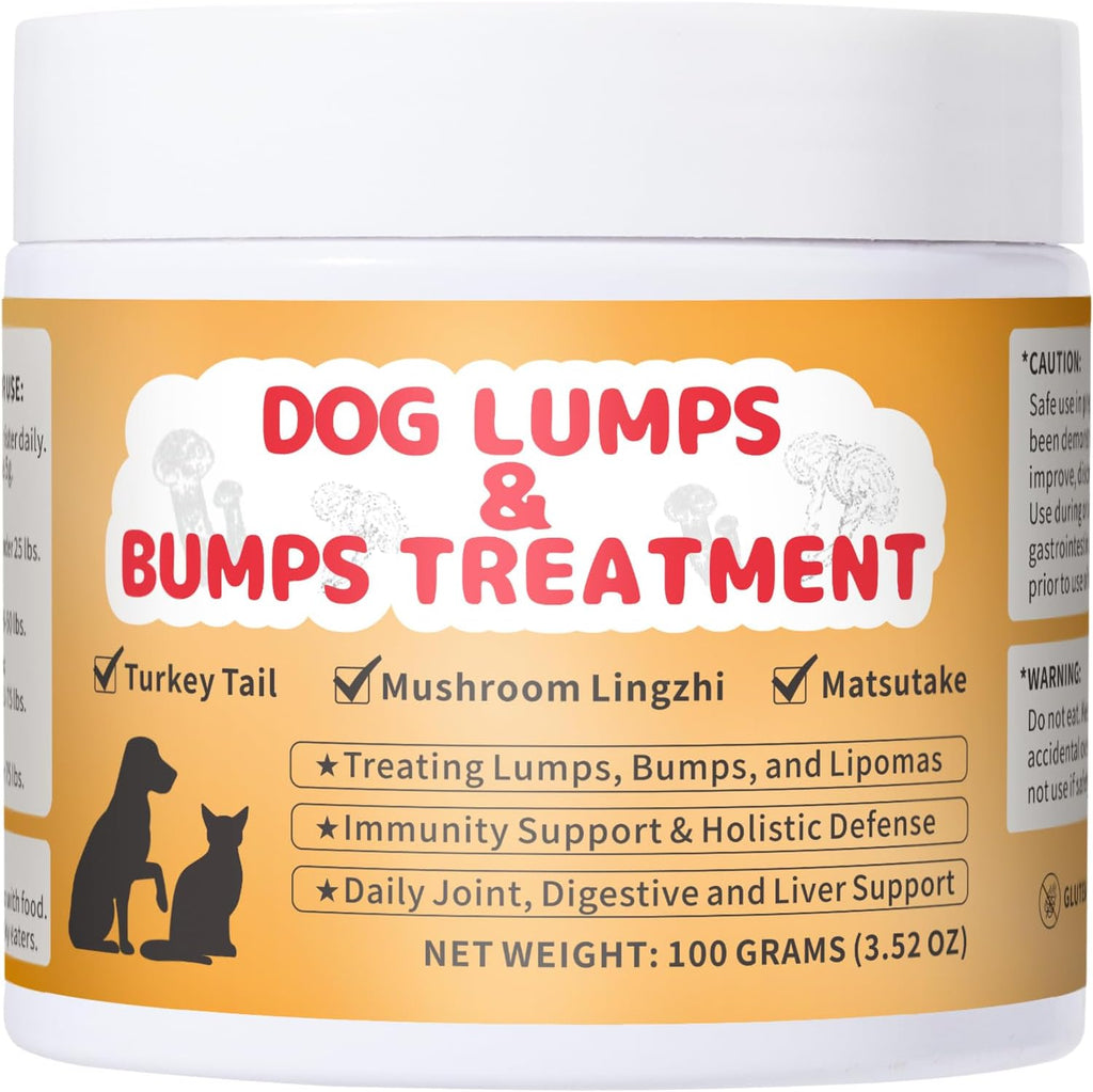 Liovsiso Suplemento de Hongos para Perros – Turkey Tail, Reishi y Cordyceps – Ayuda para Bultos y Energía – 100g (3.52 oz)