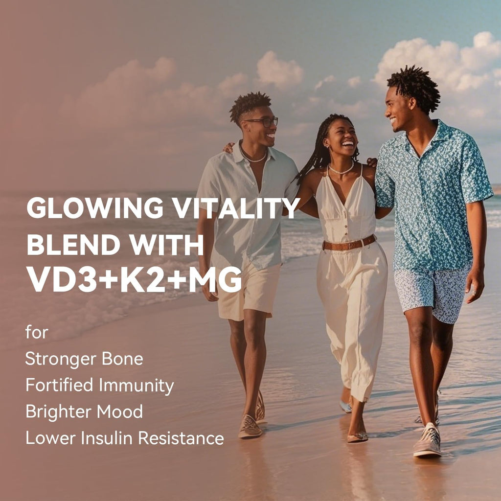 Vevoec Vitamina D3 K2 4000IU con Magnesio 200mg - 90 Cápsulas Blandas