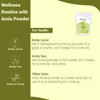 Mi Nature Amla Powder - Polvo de Amla (Grosella India) 454 g - Vitamina C - No OGM - Vegano - Sin Gluten - Hecho en India