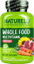 NATURELO Multivitamínico para Adolescentes - 60 Cápsulas - Complejo Vitamínico con Minerales, Vegano, Sin Gluten