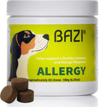 BAZI Masticables para Perros – Piel y Pelaje: Colágeno, Omega-3, EPA, DHA, Vitamina A y D3