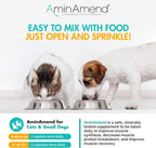 AminAmend Suplemento Muscular para Perros y Gatos Pequeños con CaHMB y Vitamina D3 - 30 Cápsulas