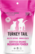 Om Mushroom Matrix Pet Turkey Tail - Polvo de Hongo Orgánico para Perros y Gatos, 100g