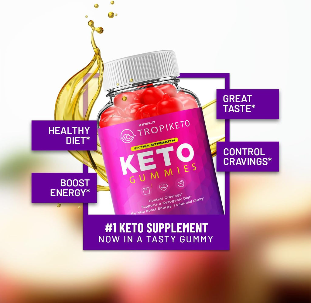 TropiKeto Keto ACV Gummies Máxima Potencia (3 Pack, 180 Gummies)