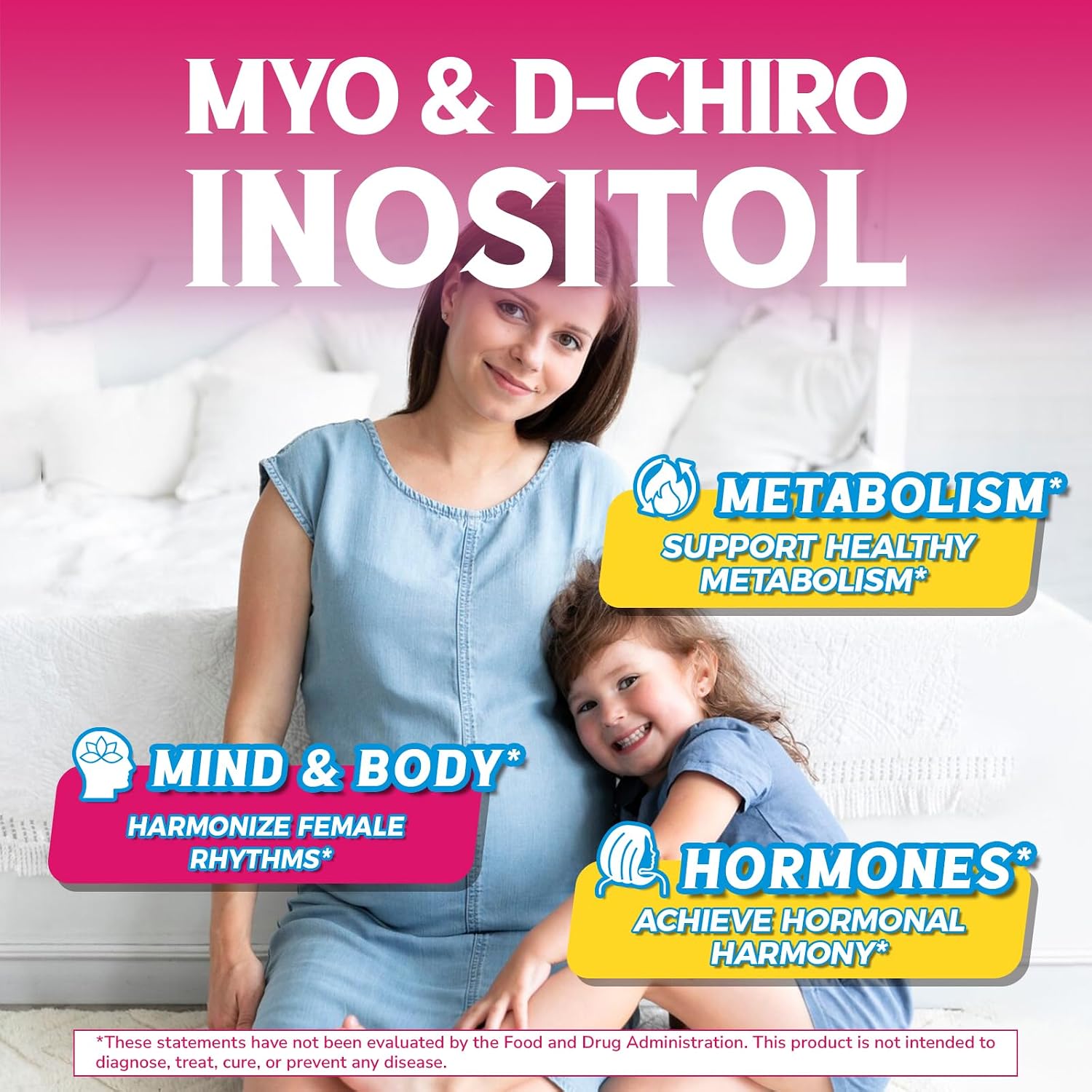 Vitalibre Inositol 40:1 - Myo-Inositol y D-Chiro Inositol para el Equilibrio Hormonal, 80 Cápsulas Veganas