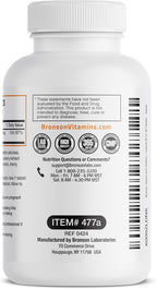 Bronson Vitamina B12 2500mcg, 90 Comprimidos Masticables Sabor Cereza - Sublingual de Rápida Absorción