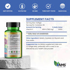 America Medic & Science Vitamina E 400 UI, 60 Cápsulas Blandas