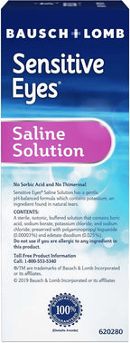 Bausch + Lomb Sensitive Eyes Plus Saline Solution - 3-pack 710 mL bottles