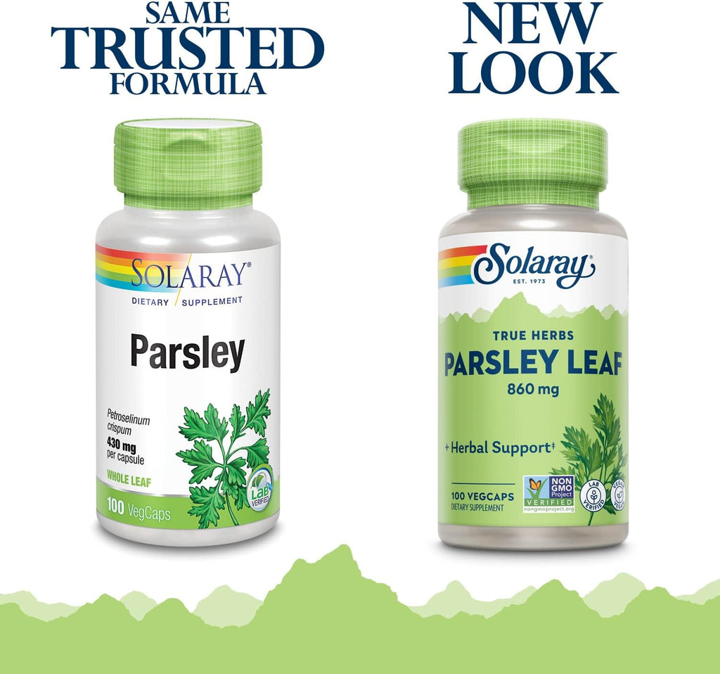 Cápsulas de Perejil 860 mg - 100 Cápsulas - Solaray