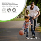 NaturesPlus Pedi-Active, 60 Chewable Tablets, Mixed Berry Flavor, Kids' Supplement for Focus