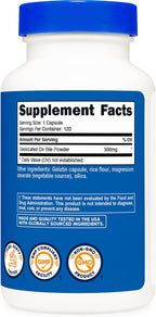 Nutricost Bilis de Buey 500mg - 120 Cápsulas - Sin Gluten y No GMO