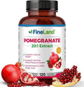 FineLand Extracto de Granada 20:1, 40% Ácido Elágico Estandarizado, Suplemento Antioxidante, 120 Cápsulas Veganas