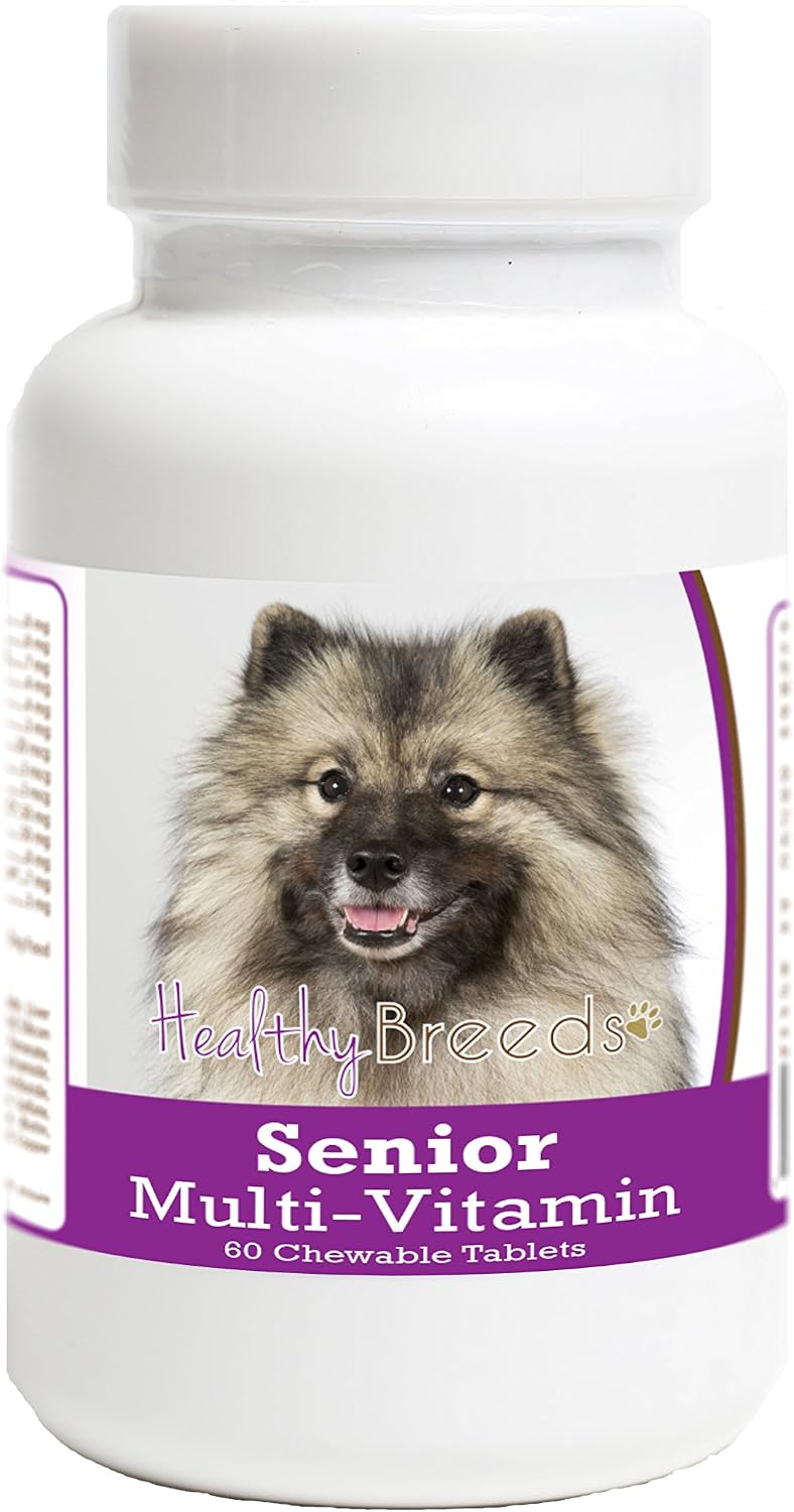 Healthy Breeds Multivitamínico Senior para Perros Keeshonden - 60 Comprimidos Masticables