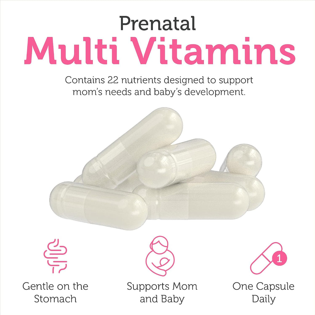 Zahler Total One Vitaminas prenatales - 120 cápsulas